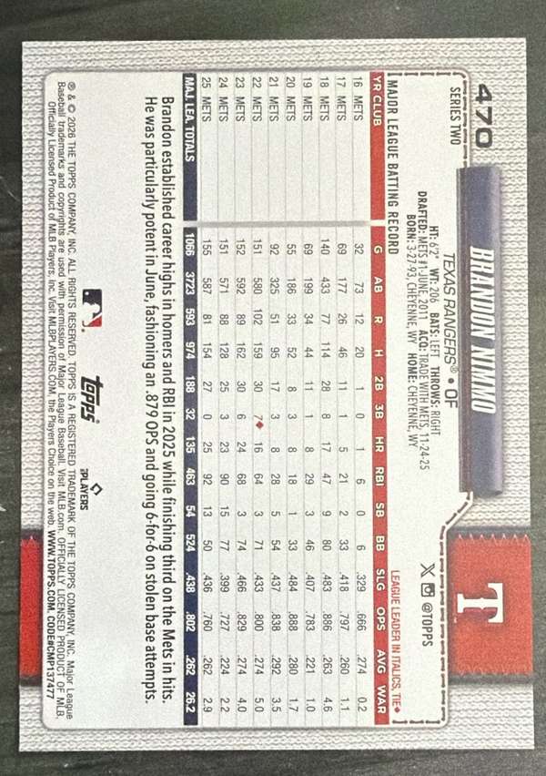 Card back
