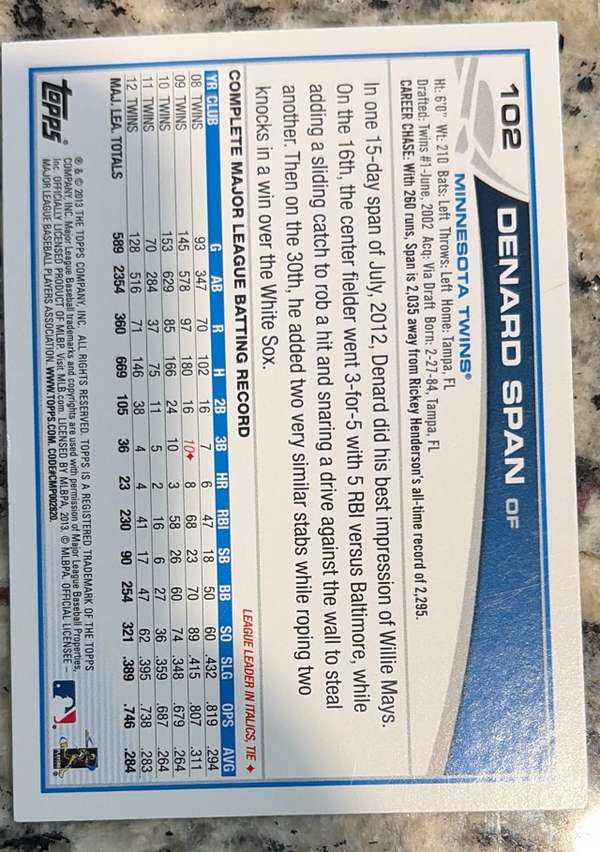 Card back