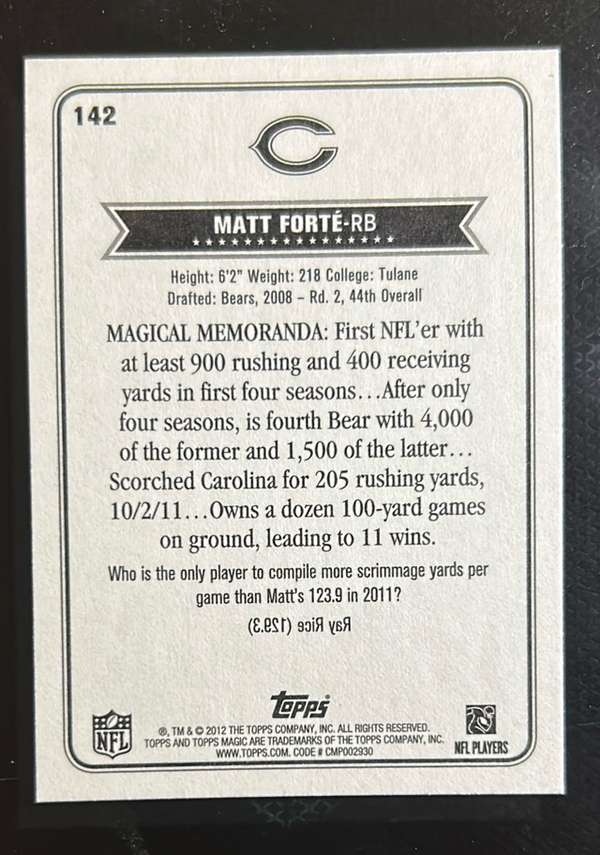 Card back
