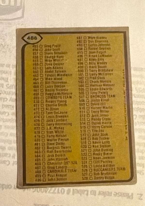 Card back