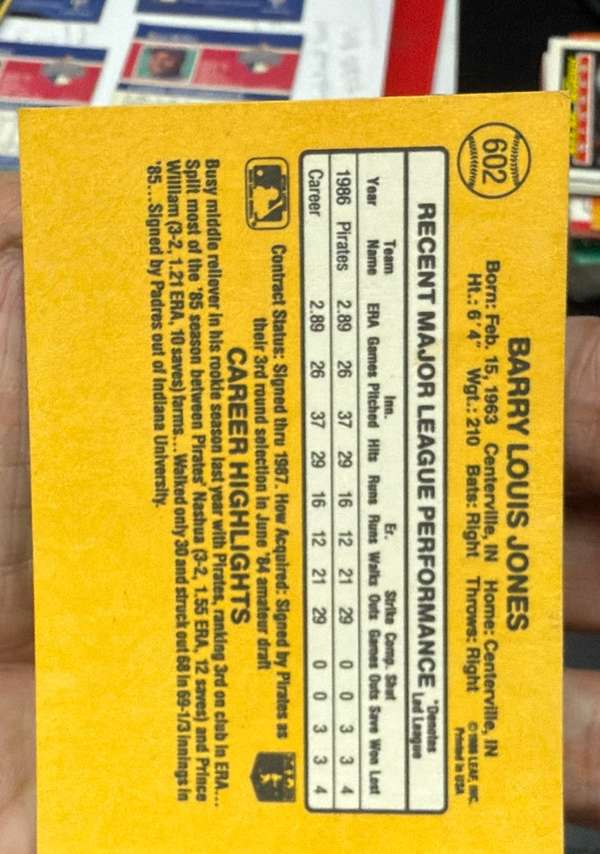 Card back