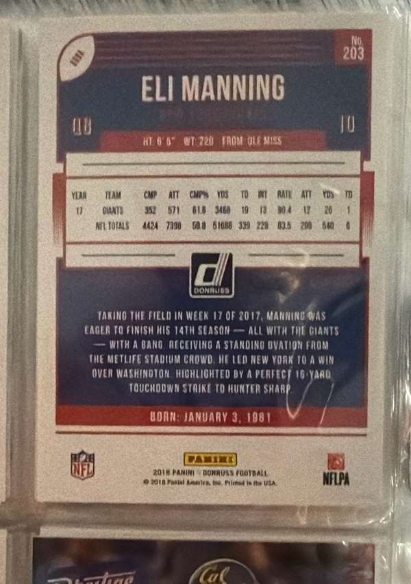 Card back