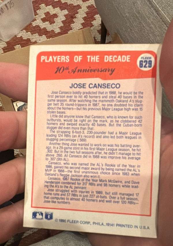 Card back