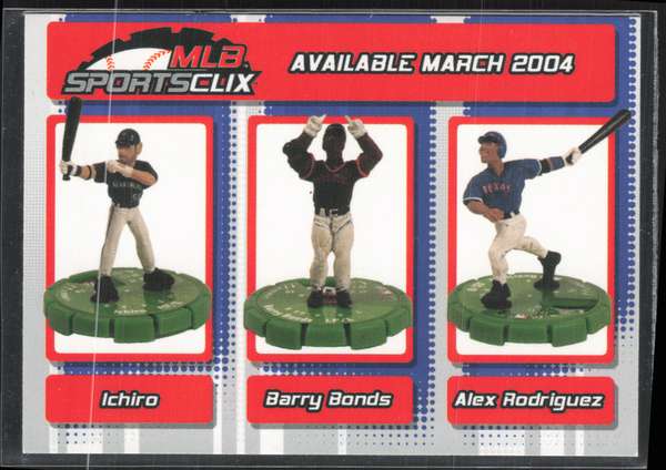 Ichiro / Barry Bonds / Alex Rodriguez
