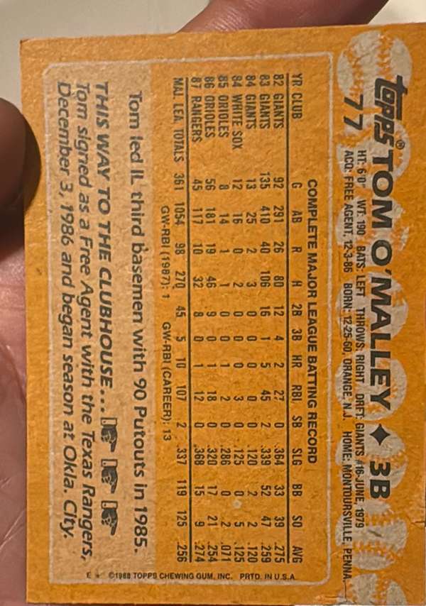 Card back