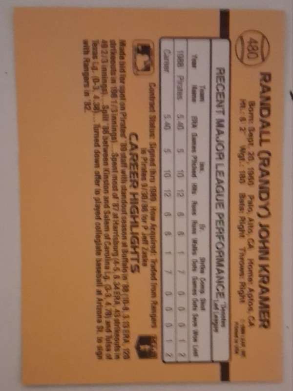 Card back