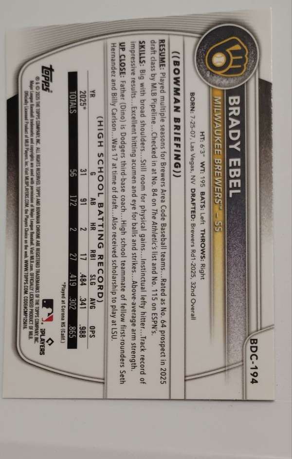 Card back