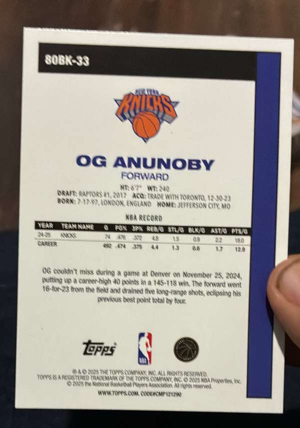 Card back