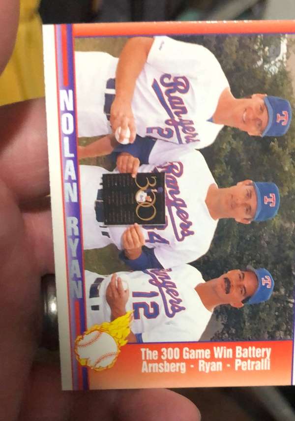 Nolan Ryan / Brad Arnsberg / Geno Petralli 