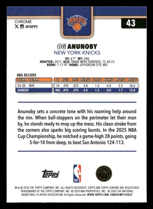 Card back