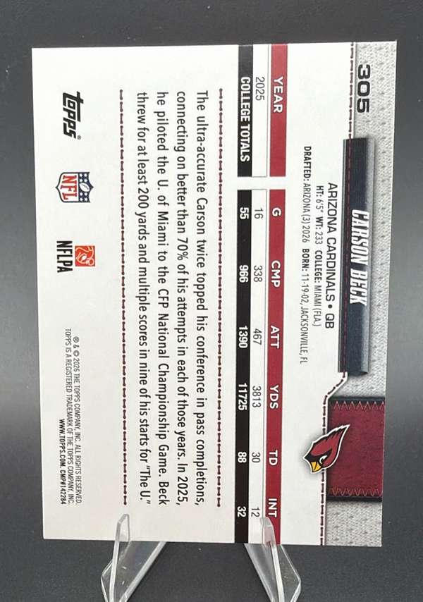 Card back