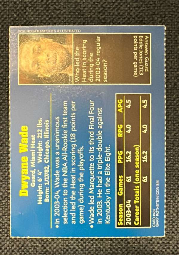 Card back