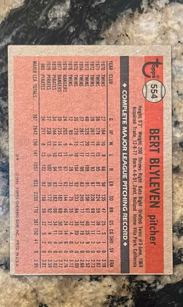 Card back
