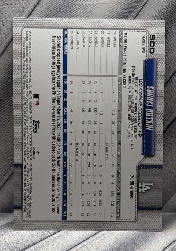 Card back