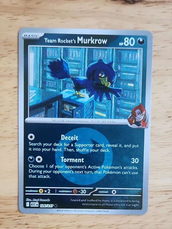 Team Rocket's Murkrow (Energy Symbol Pattern)