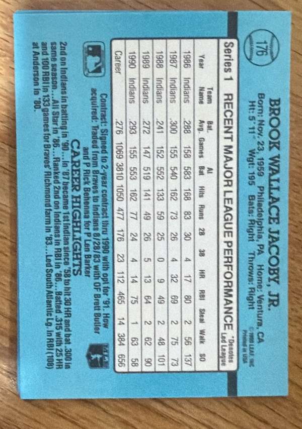 Card back