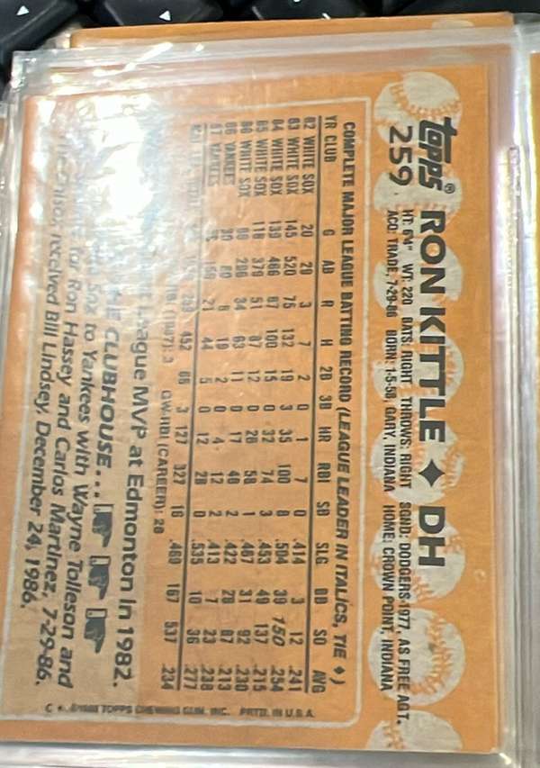 Card back