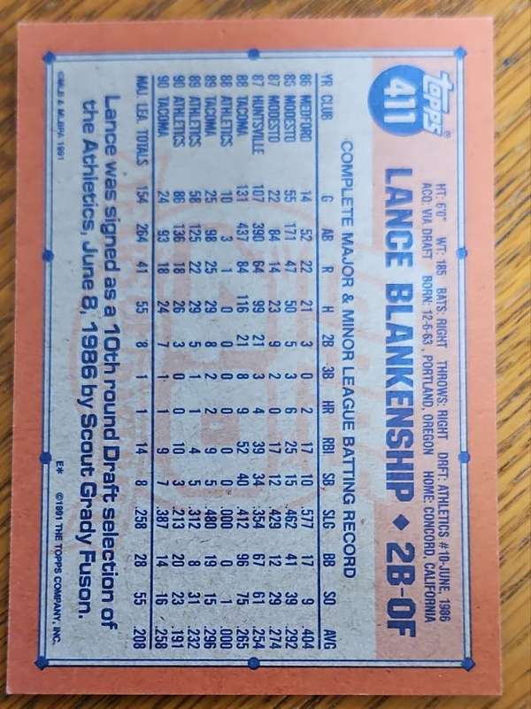 Card back