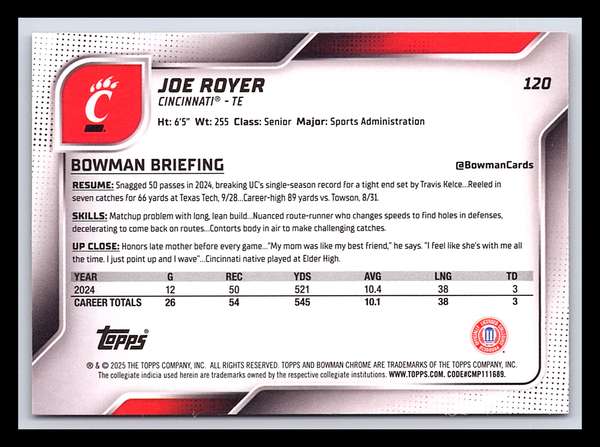 Card back
