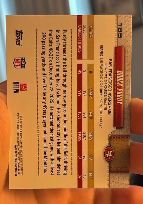 Card back