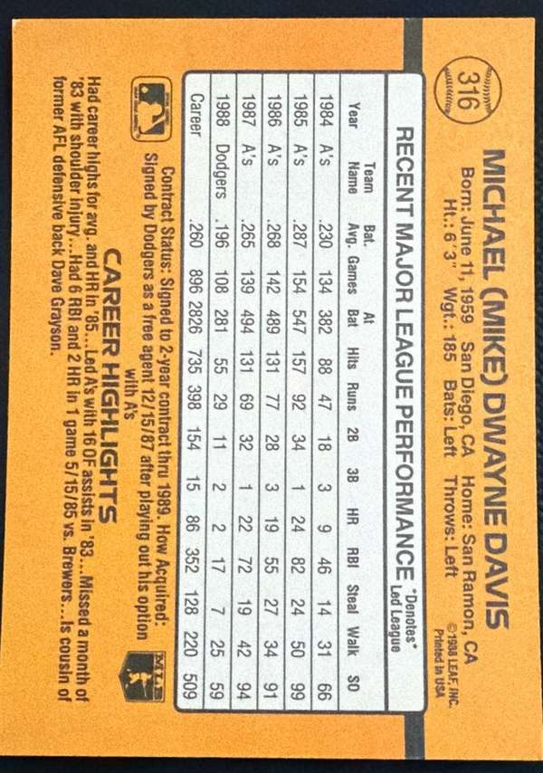Card back