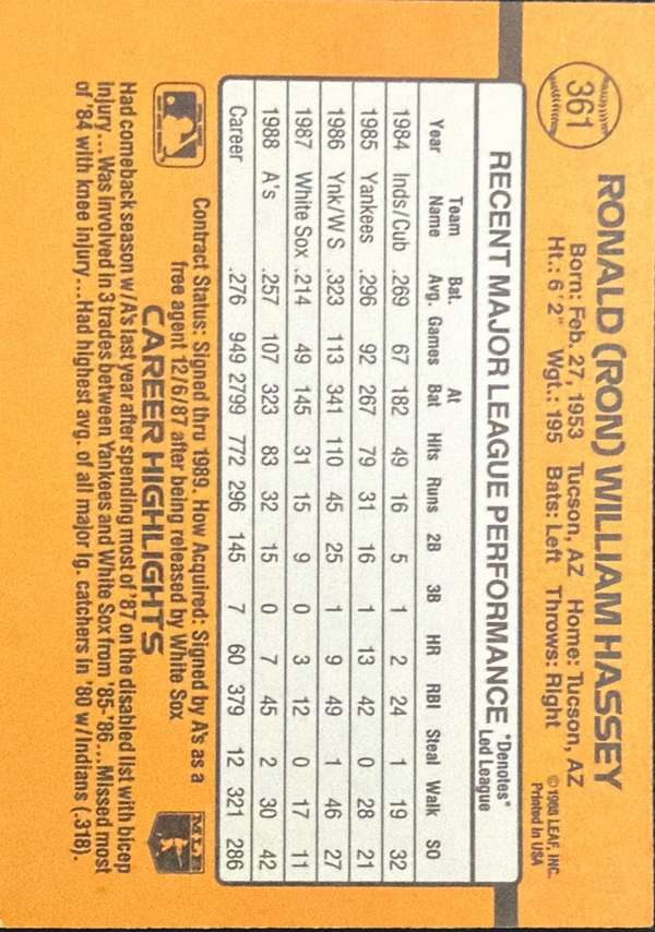 Card back