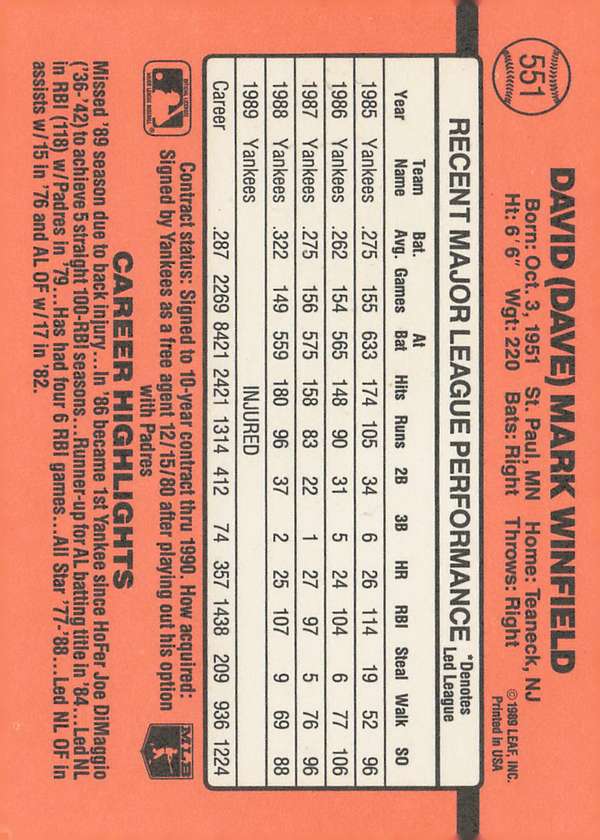 Card back