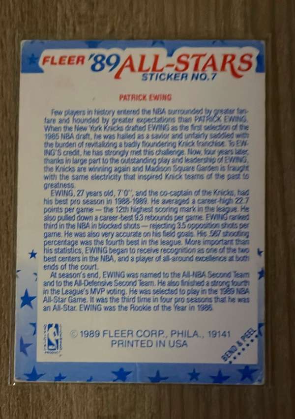 Card back