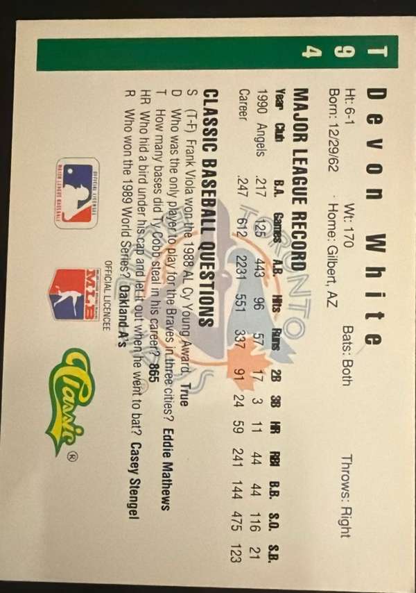 Card back
