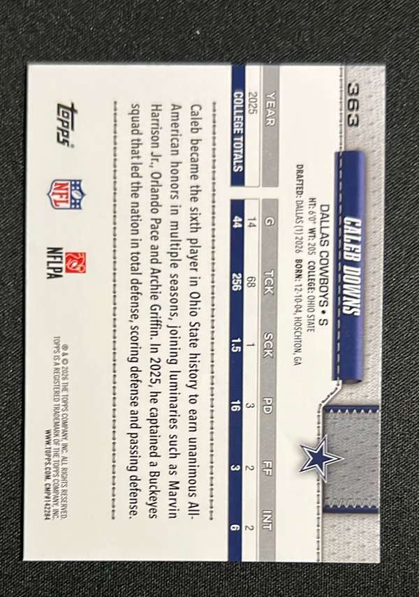 Card back
