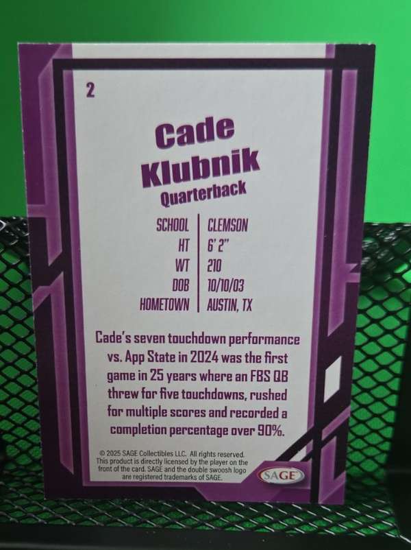 Card back