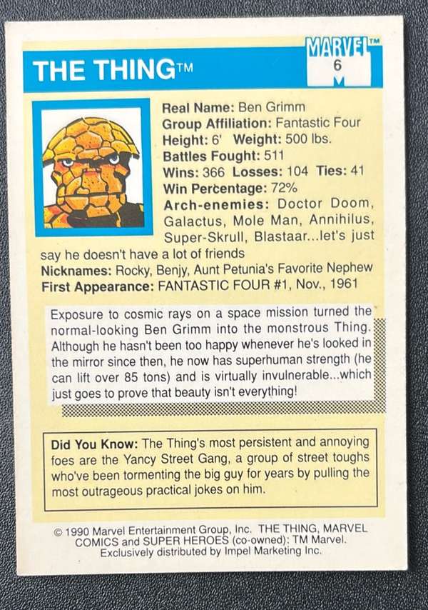 Card back