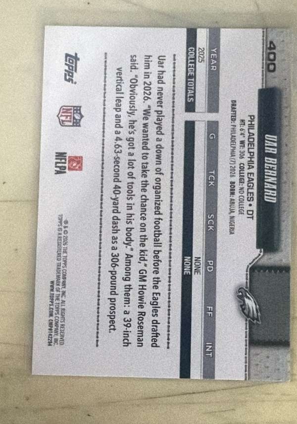 Card back