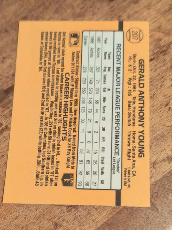 Card back