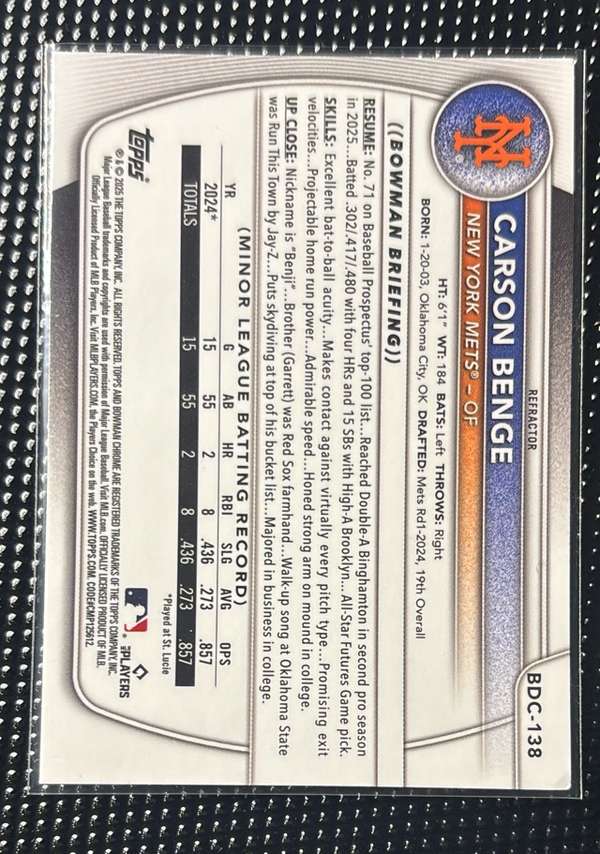 Card back