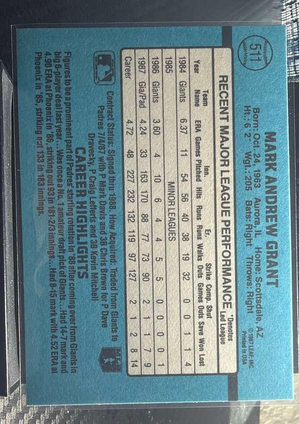 Card back