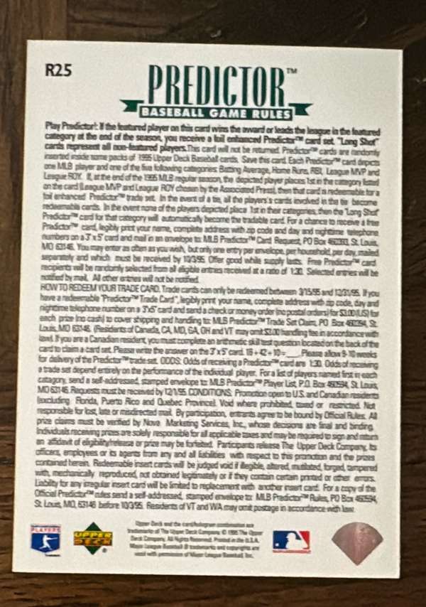 Card back