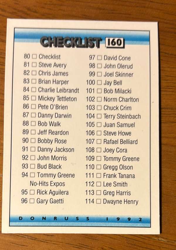 Checklist: 80-157