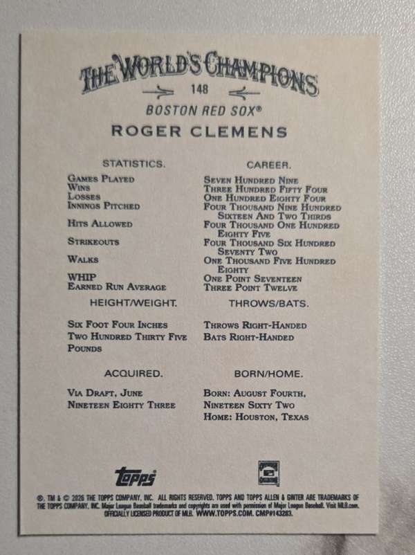 Card back