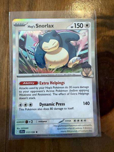 #117/159 Hop's Snorlax