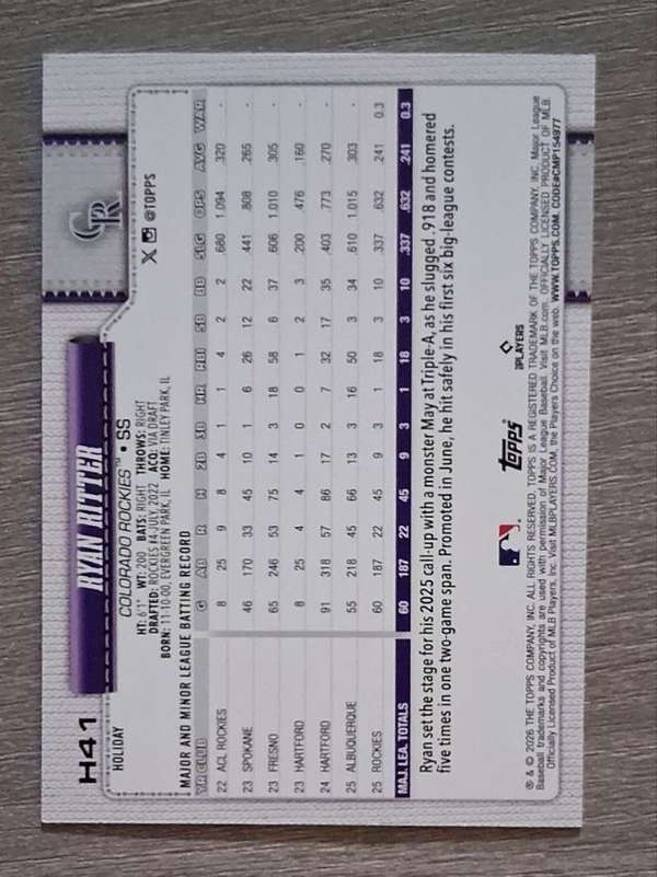 Card back