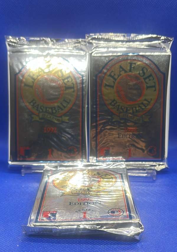#3 Packs (45 Cards) 1992 Leaf Set Packs