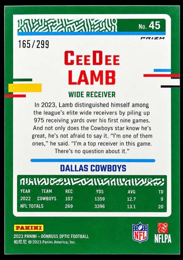 Card back