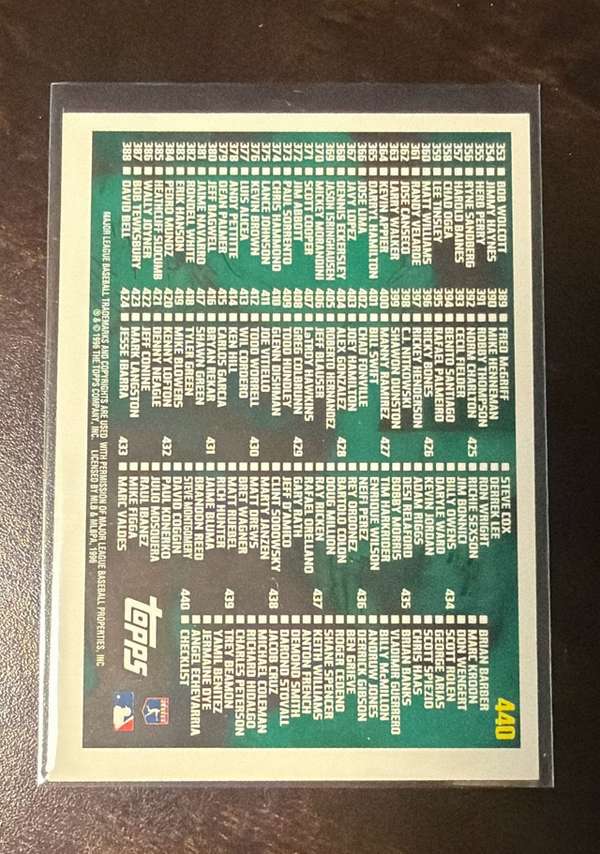 Card back