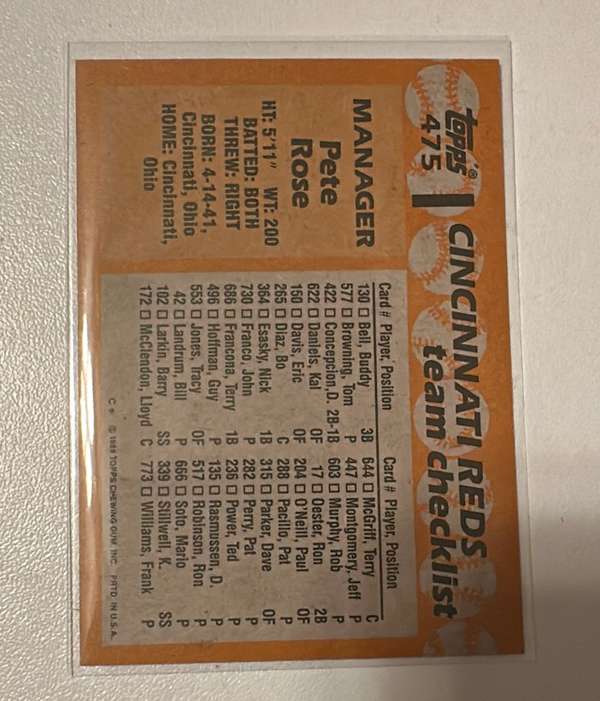 Card back