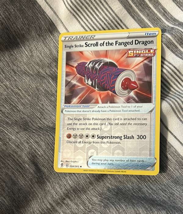 Single Strike Scroll of the Fanged Dragon