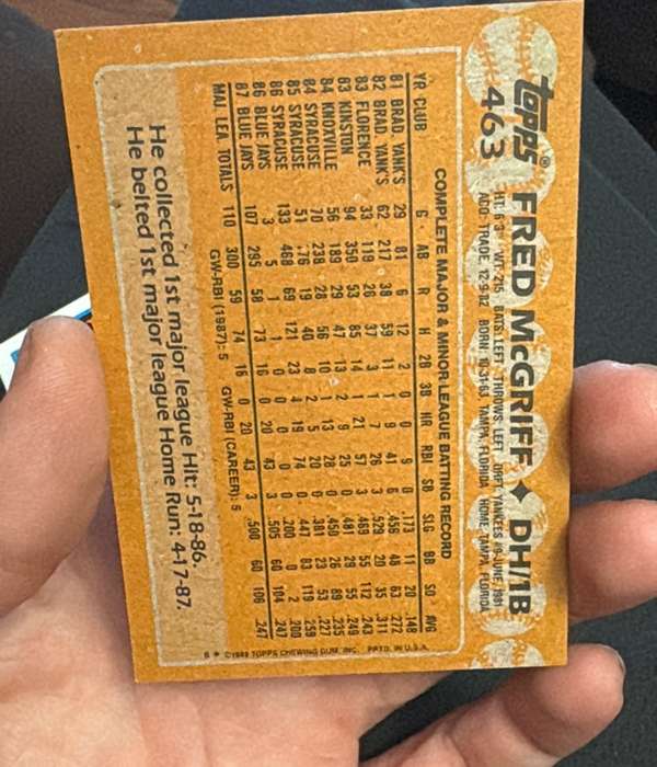 Card back