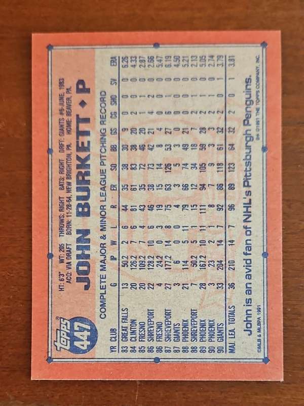 Card back