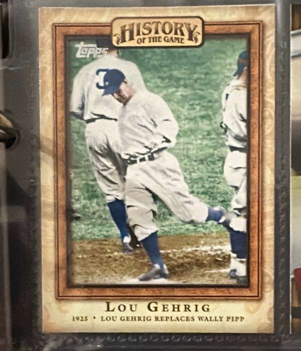 Lou Gehrig Replaces Wally Pipp
