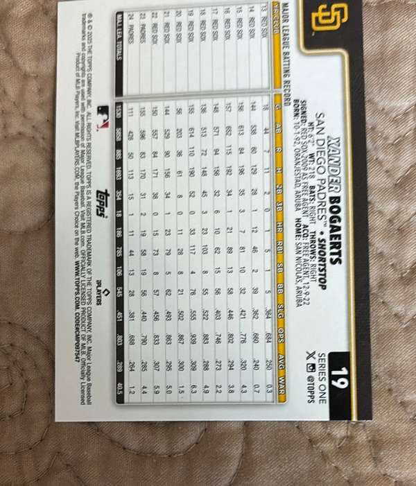 Card back